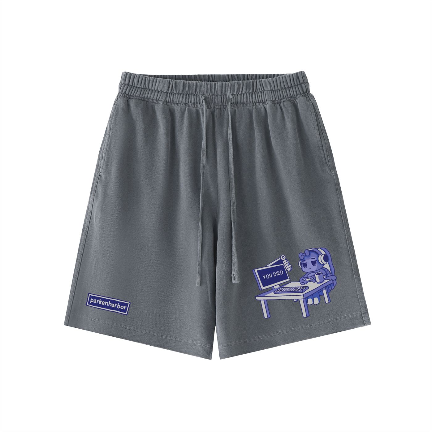 parkenharbor - Vintage Wash Shorts - Desk (Purple) - TantrumCollectibles.com