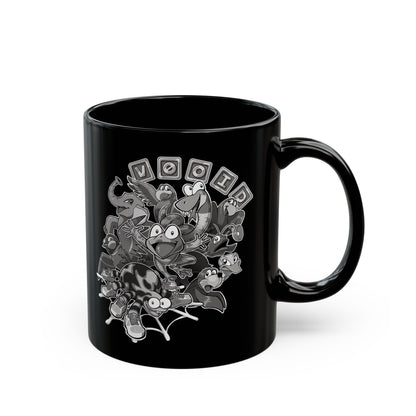 V0oid - Black Mug - Greyscale Animal Friends