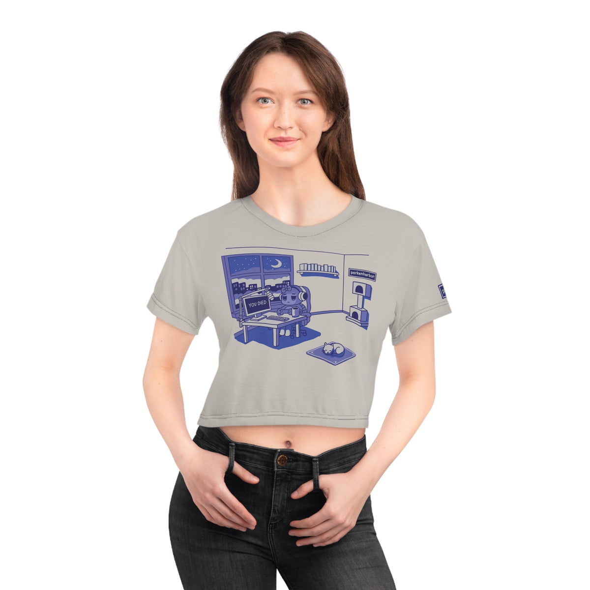 parkenharbor - Crop Tee - Purple Bedroom v.2 - TantrumCollectibles.com