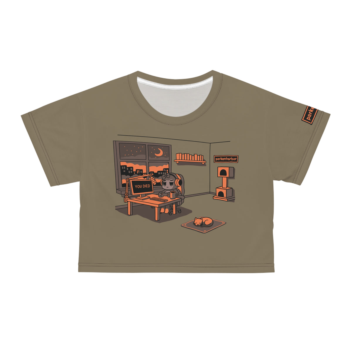 parkenharbor - Crop Tee - Orange Bedroom v.1 - TantrumCollectibles.com