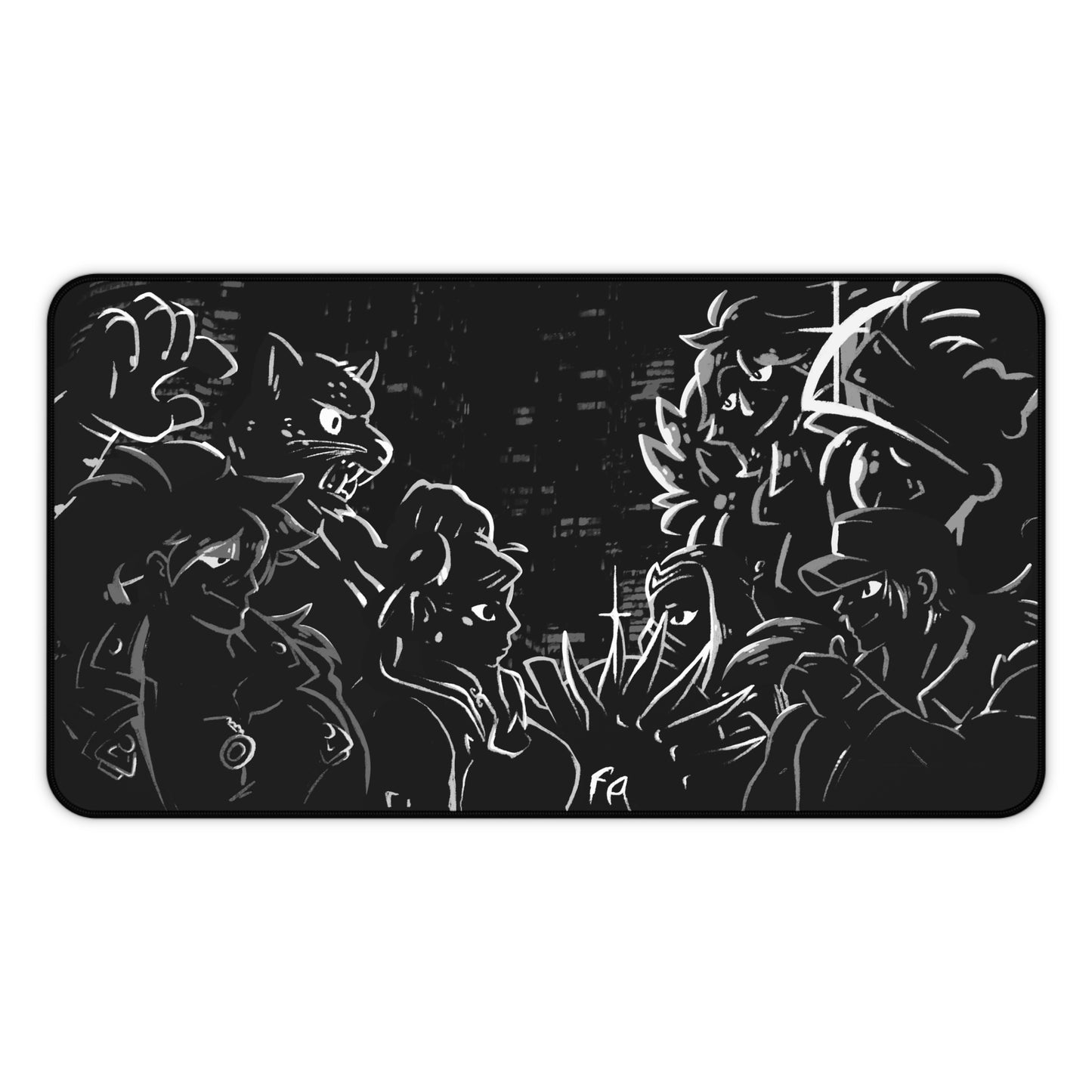 FGC Colosseum - Desk Mat - Ready... Fight! (Monochrome)