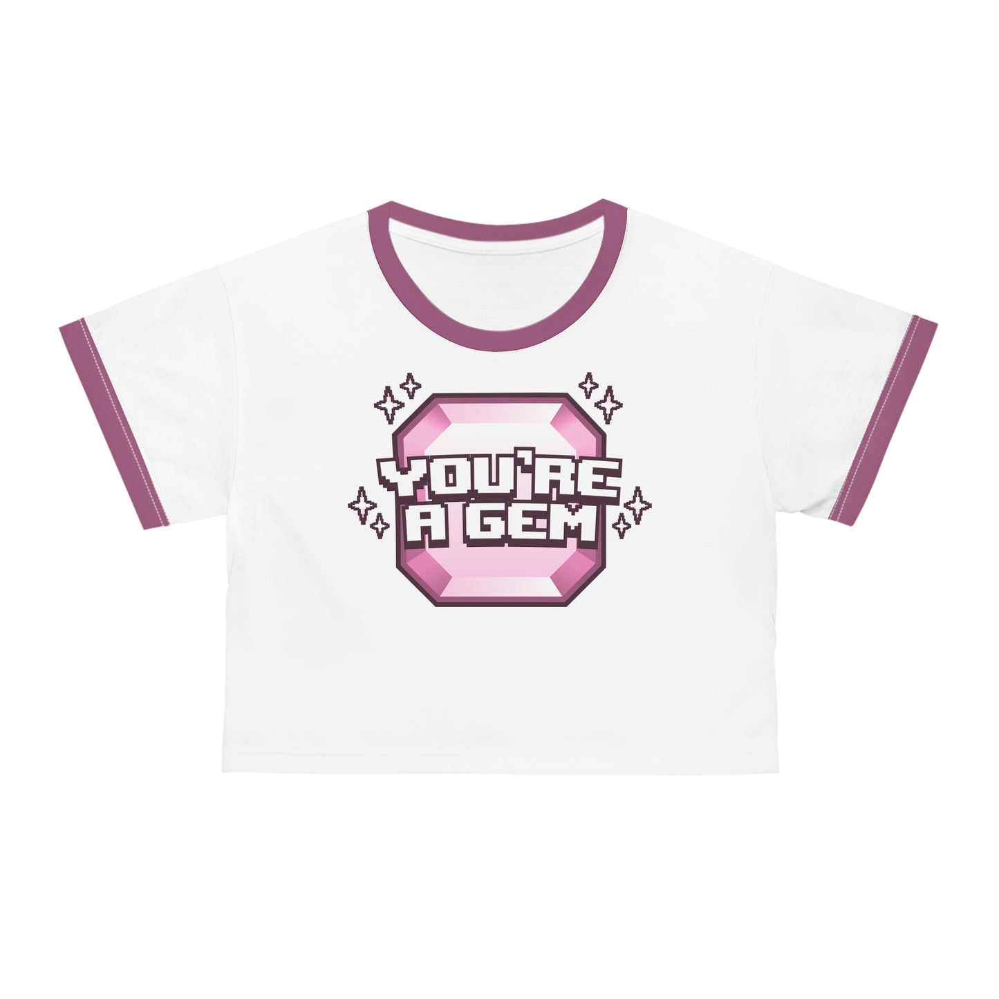 Emidivergent - Crop Tee - You're A Gem (Pink)