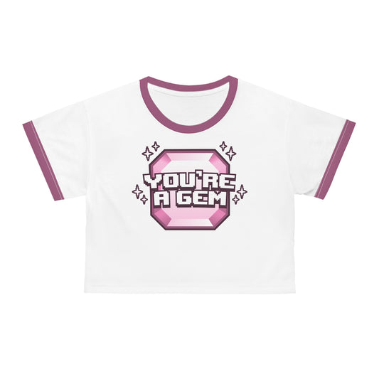 Emidivergent - Crop Tee - You're A Gem (Pink)