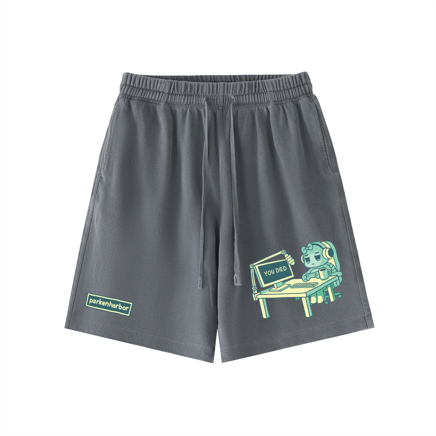 parkenharbor - Vintage Wash Shorts - Green Desk - TantrumCollectibles.com