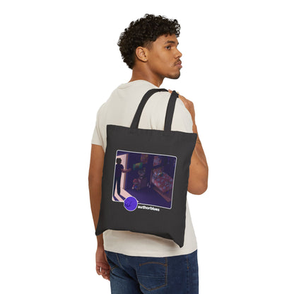 authorblues - Cotton Canvas Tote Bag - Night Time