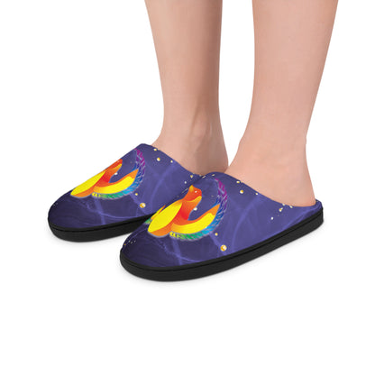 Penguicon - Women's Indoor Slippers - Galaxy Penguin (Exclusive Item) - TantrumCollectibles.com