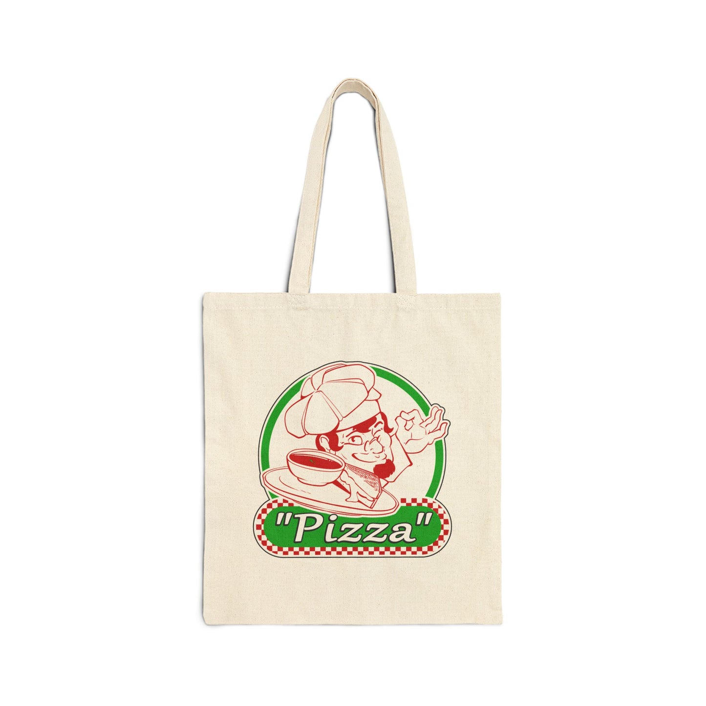 Tom Fawkes - Cotton Canvas Tote Bag - Pizza - TantrumCollectibles.com