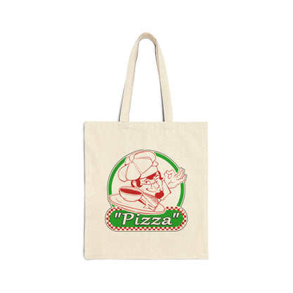 Tom Fawkes - Cotton Canvas Tote Bag - Pizza - TantrumCollectibles.com