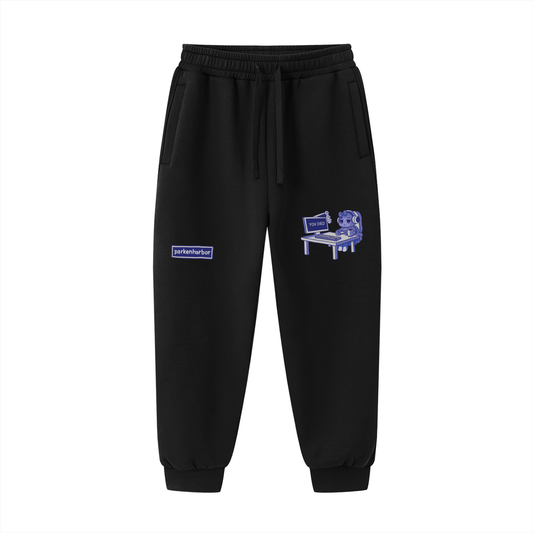 parkenharbor - Drawstring Sweatpants - Desk (Purple) - TantrumCollectibles.com