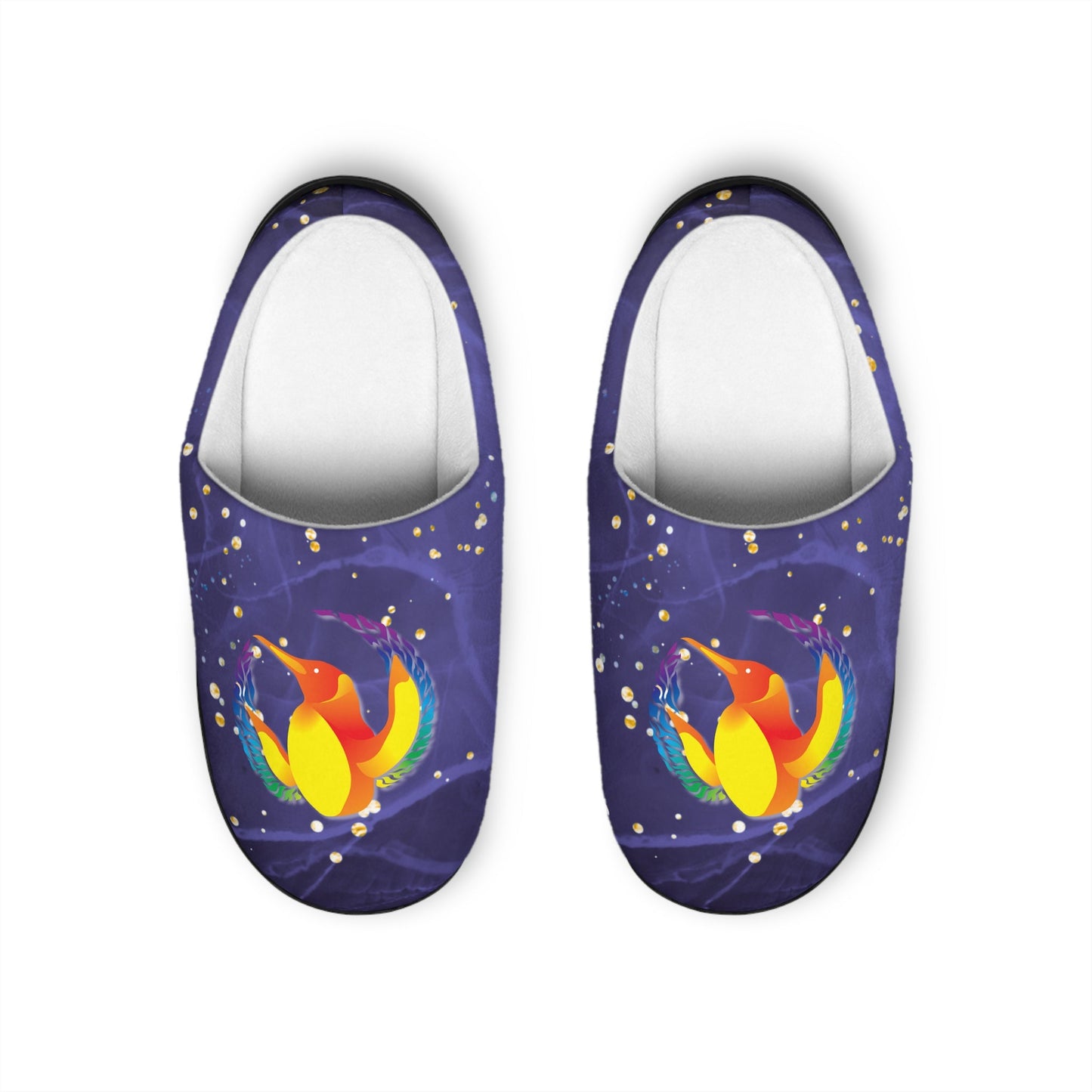 Penguicon - Men's Indoor Slippers - Galaxy Penguin (Exclusive Item) - TantrumCollectibles.com