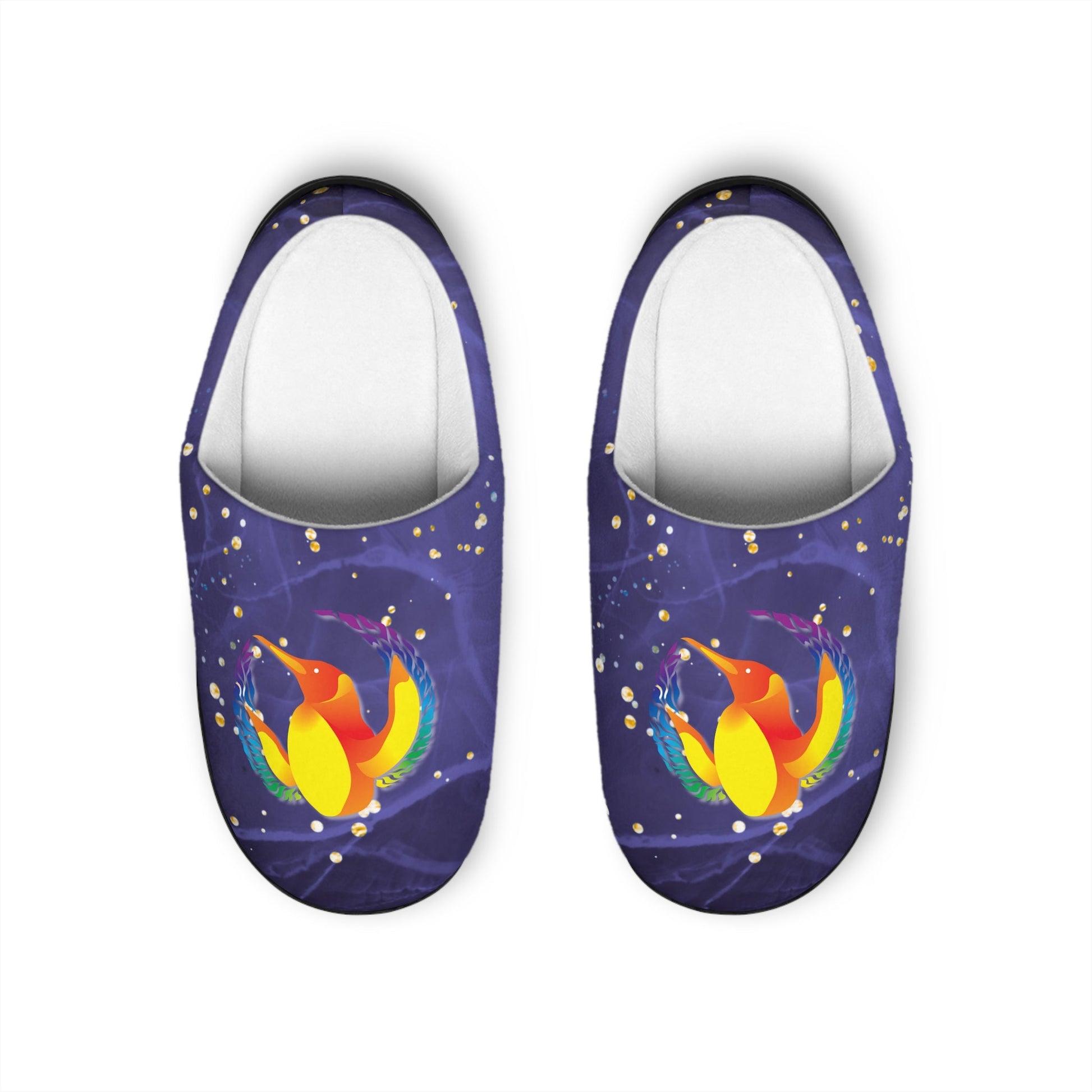 Penguicon - Men's Indoor Slippers - Galaxy Penguin (Exclusive Item) - TantrumCollectibles.com