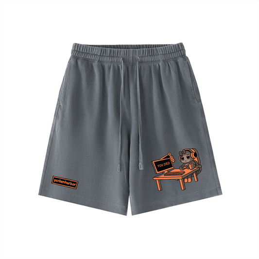 parkenharbor - Vintage Wash Shorts - Desk (Orange) - TantrumCollectibles.com