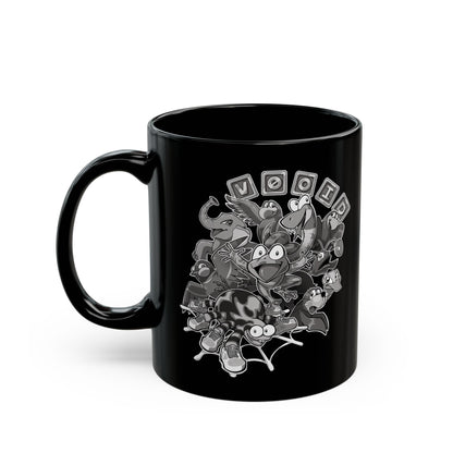 V0oid - Black Mug - Greyscale Animal Friends