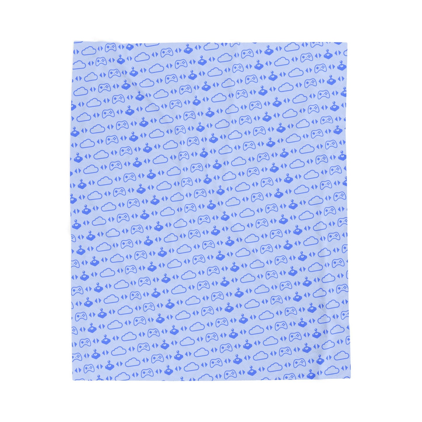1000 Dreams Fund - Plush Blanket - Icon Pattern (Blue) - TantrumCollectibles.com