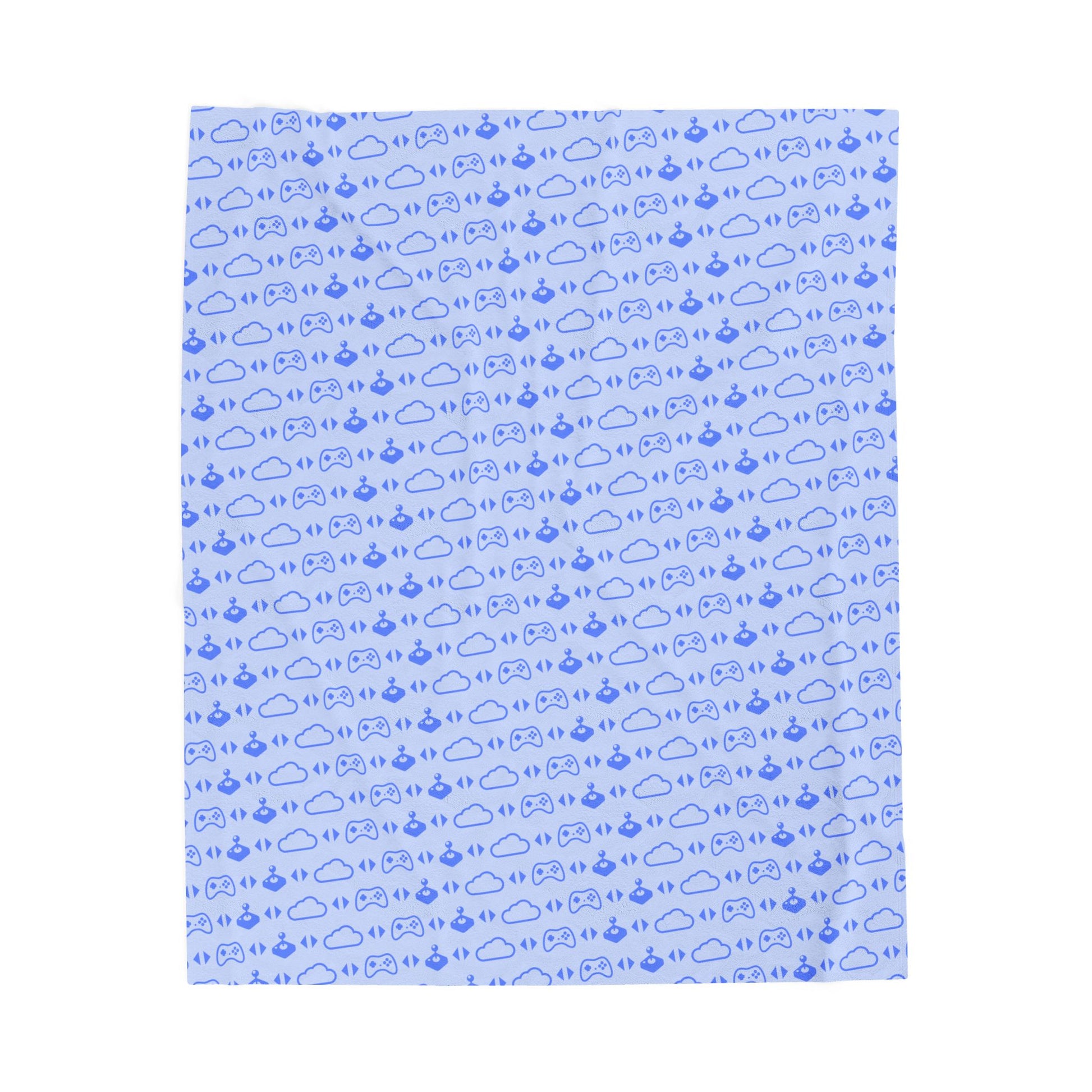 1000 Dreams Fund - Plush Blanket - Icon Pattern (Blue) - TantrumCollectibles.com