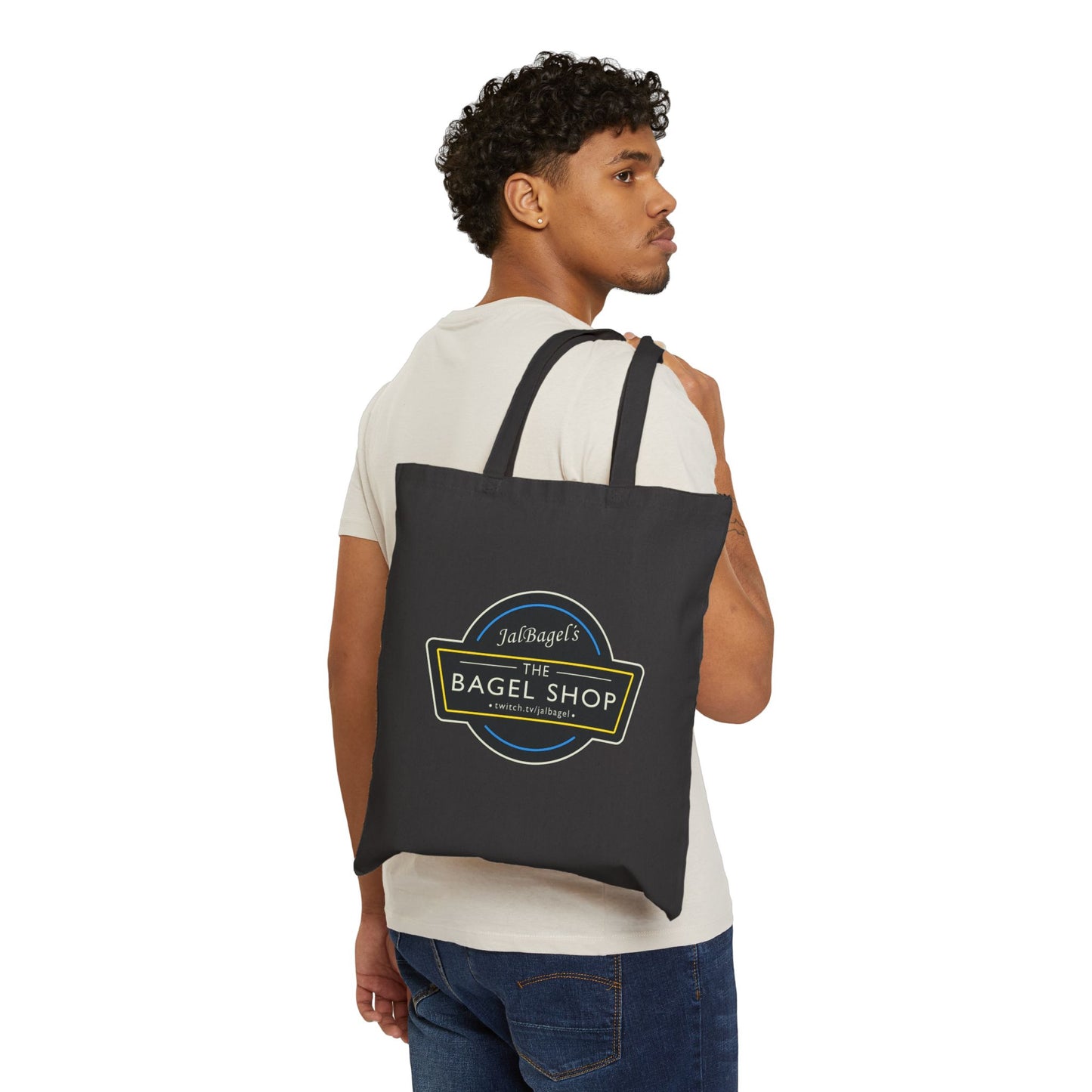 JalBagel - Cotton Canvas Tote Bag - Bagel Shop - TantrumCollectibles.com