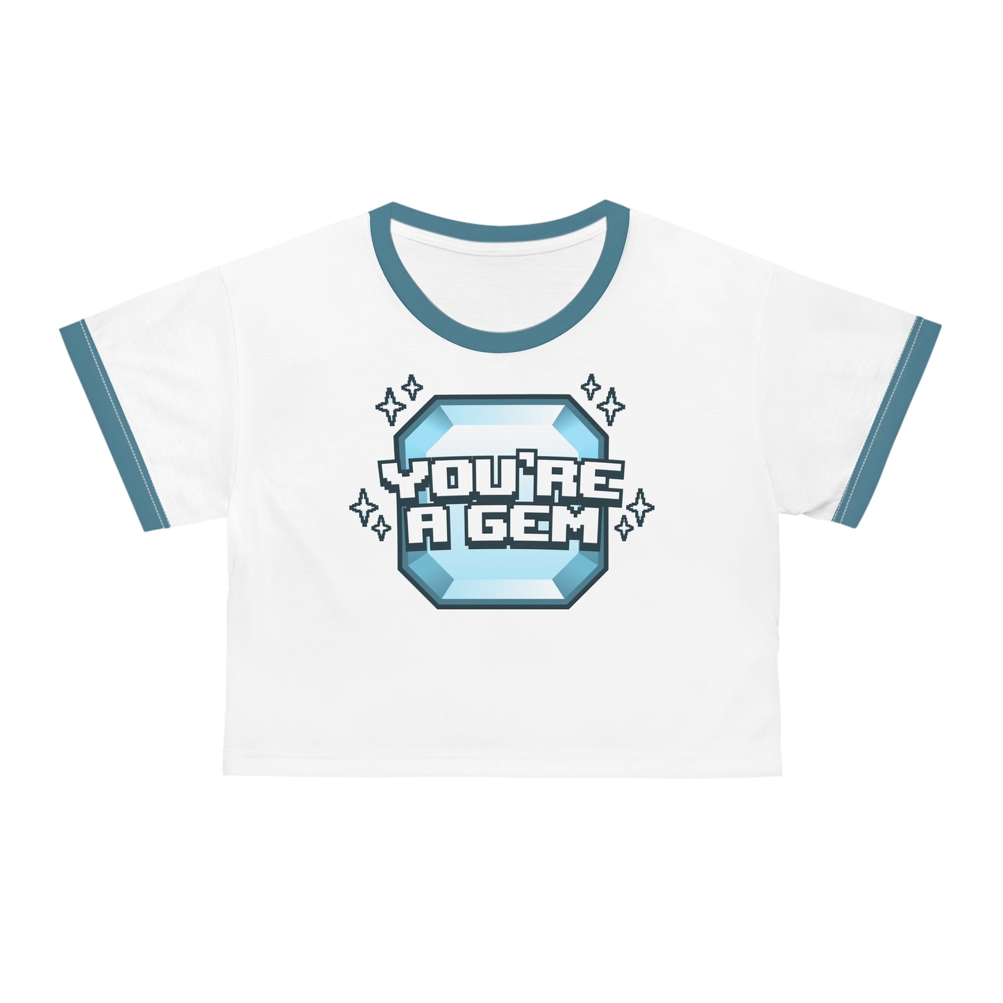 Emidivergent - Crop Tee - You're A Gem (Blue)