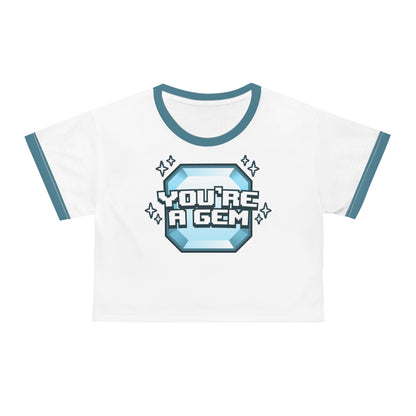 Emidivergent - Crop Tee - You're A Gem (Blue)
