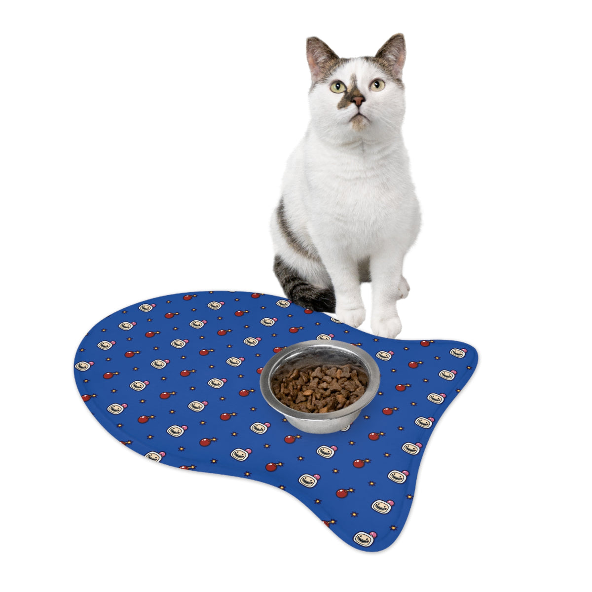 Vswed - Pet Feeding Mats - Blue Teeth & Bomb - TantrumCollectibles.com