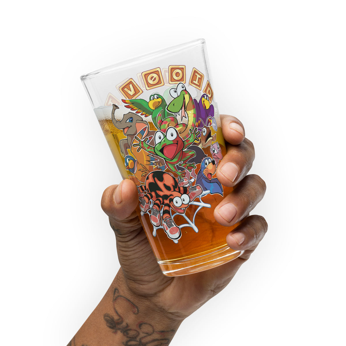 V0oid - Shaker Pint Glass - Animal Friends