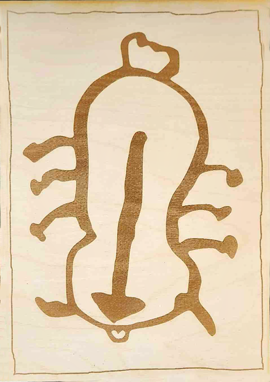 Avatar the Last Airbender - Sokka's Drawing of Appa Wooden Wanted Poster