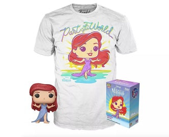 Pop! Ariel (Purple Dress) (Diamond Collection) and Part of Your World Tee (XL)