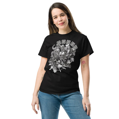 V0oid - Unisex Tee - Greyscale Animal Friends