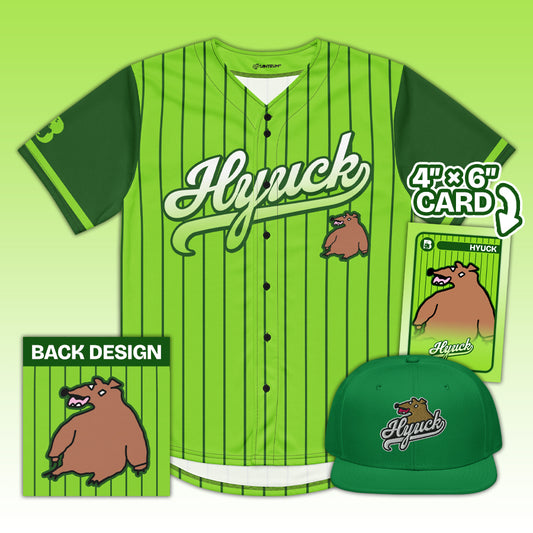 Burr - Green Baseball Bundle (w/ Snapback Hat)