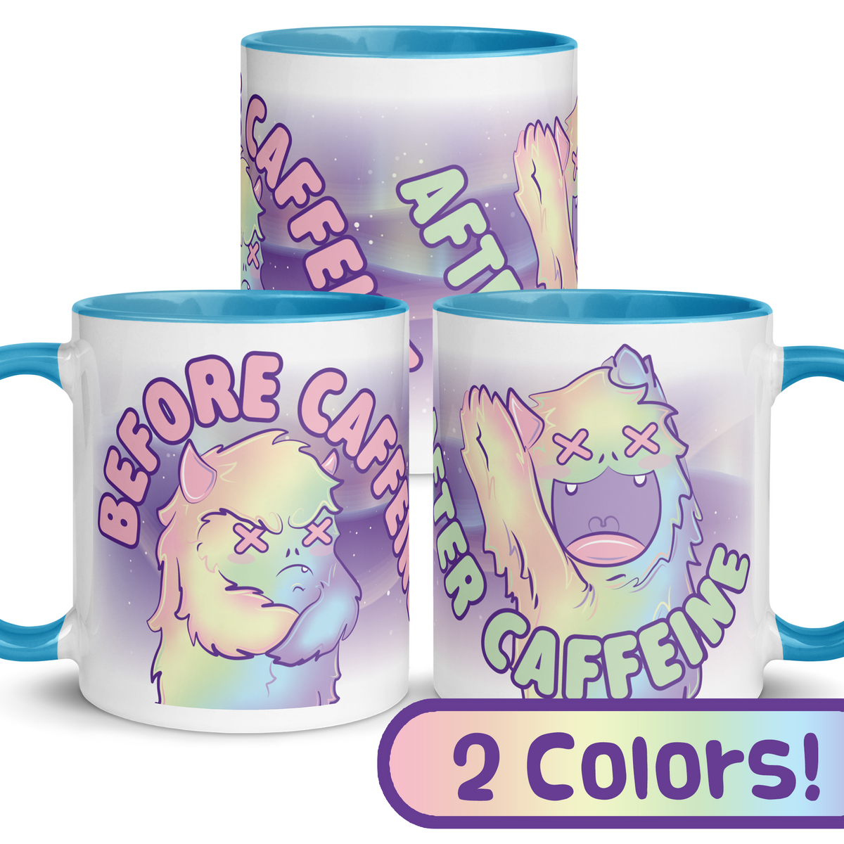 ThePastelYeti - Mug with Color Inside - Caffeine