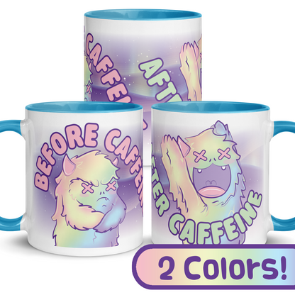 ThePastelYeti - Mug with Color Inside - Caffeine