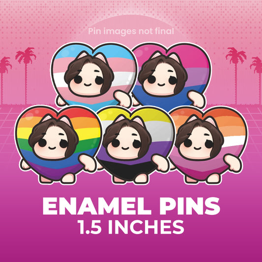 Emidivergent - Enamel Pins - Pride Hearts - TantrumCollectibles.com