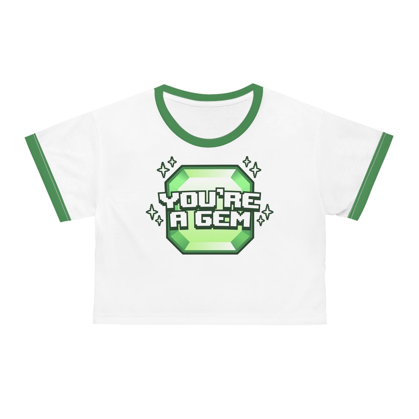 Emidivergent - Crop Tee - You're A Gem (Green)