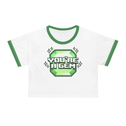 Emidivergent - Crop Tee - You're A Gem (Green)
