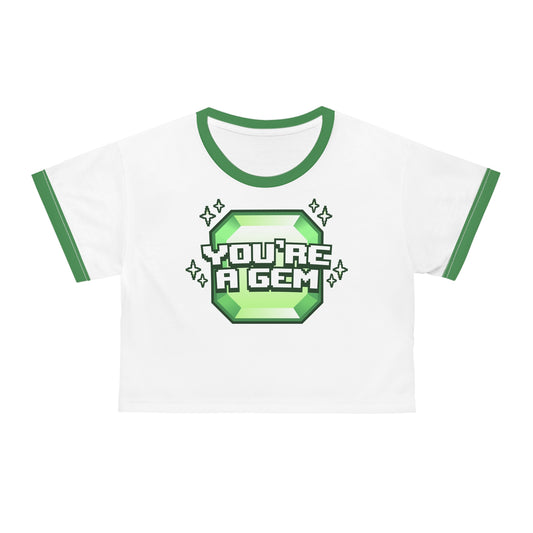Emidivergent - Crop Tee - You're A Gem (Green)