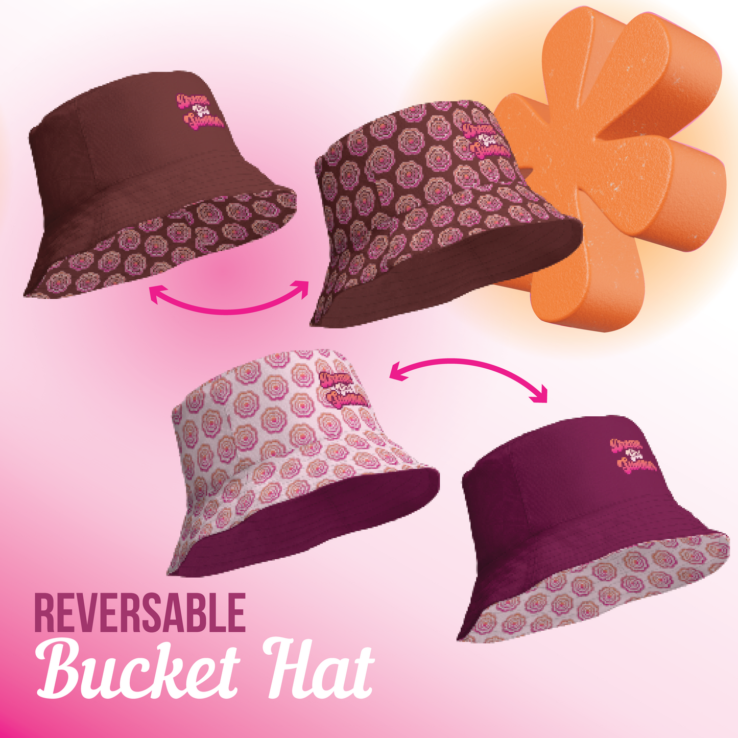 1000 Dreams Fund - Reversible Bucket Hat - Dream Girl Summer - TantrumCollectibles.com