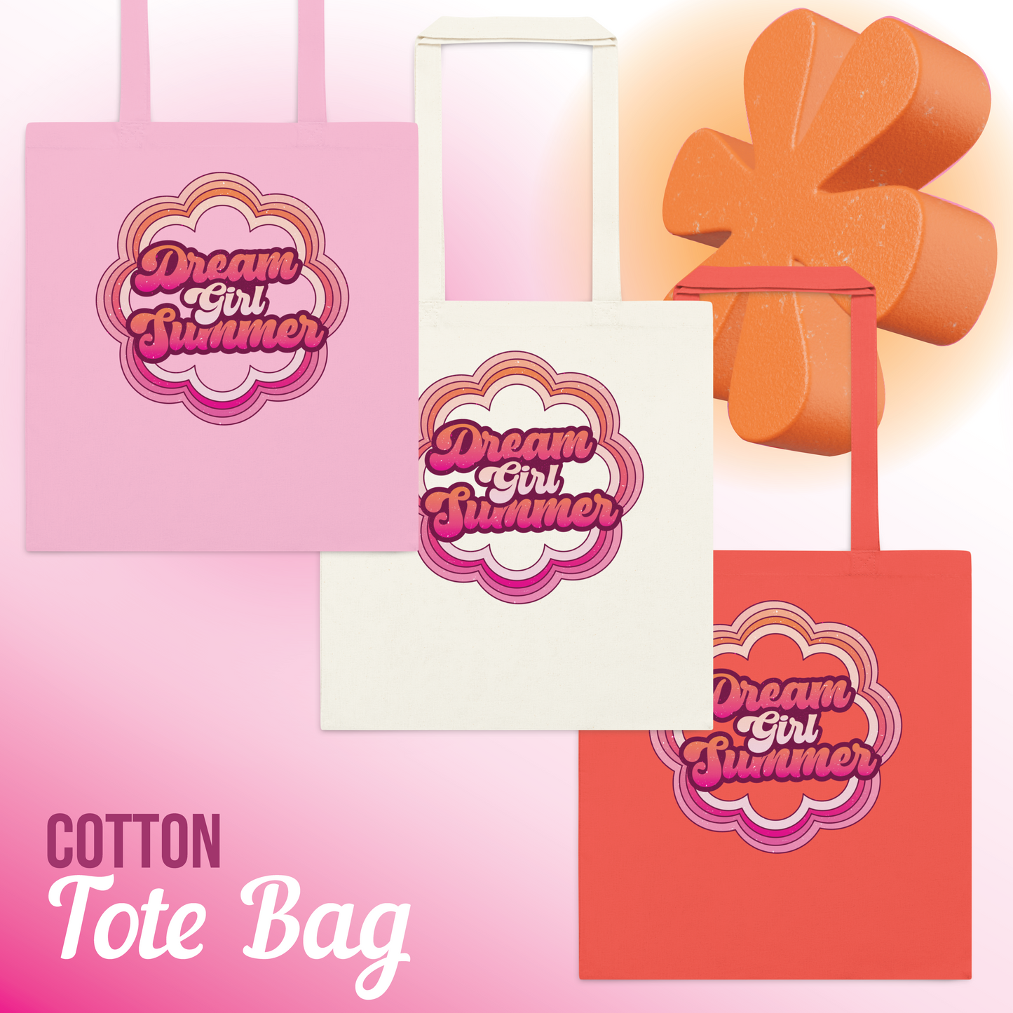 1000 Dreams Fund - Cotton Tote Bag - Dream Girl Summer - TantrumCollectibles.com