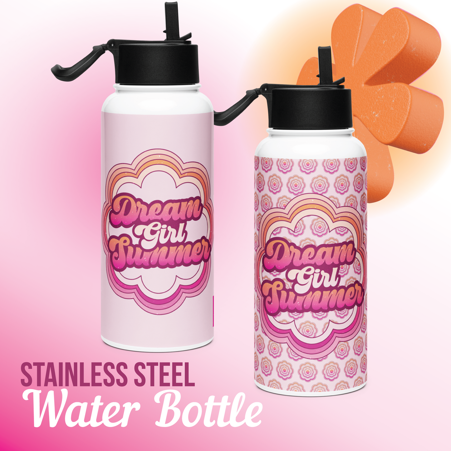 1000 Dreams Fund - Stainless Steel Water Bottle - Dream Girl Summer - TantrumCollectibles.com