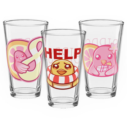 Kelpsey - Shaker Pint Glasses - Year 8, Sip, & HELP - TantrumCollectibles.com