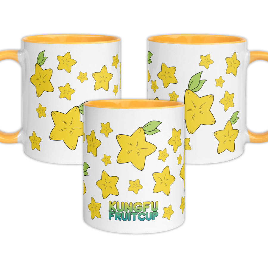 Kungfufruitcup - Colored Mug - Starfruit - TantrumCollectibles.com