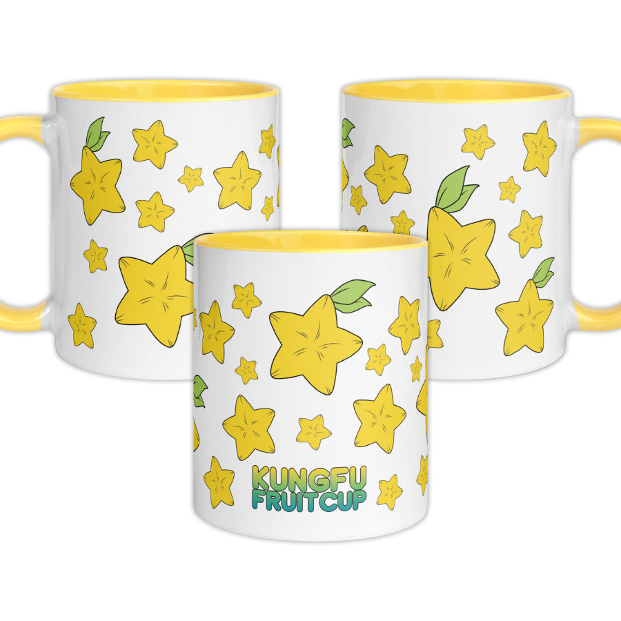 Kungfufruitcup - Colored Mug - Starfruit - TantrumCollectibles.com