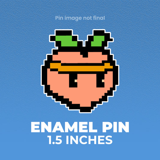 LaserBelch - Enamel Pin - Retro Peach - TantrumCollectibles.com
