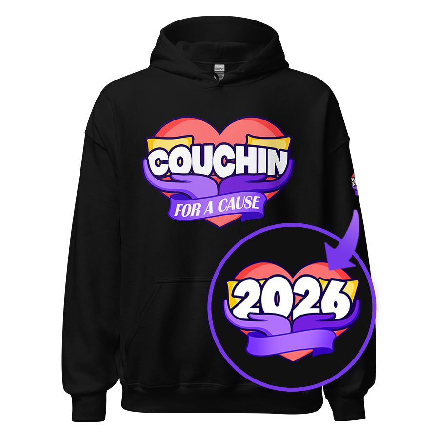 Couchin for a Cause 26' - Unisex Hoodie (With 2026 Logo) - TantrumCollectibles.com