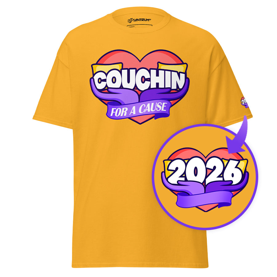 Couchin for a Cause 26' - Unisex Tee (With 2026 Logo) - TantrumCollectibles.com