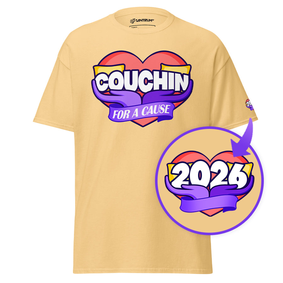 Couchin for a Cause 26' - Unisex Tee (With 2026 Logo) - TantrumCollectibles.com