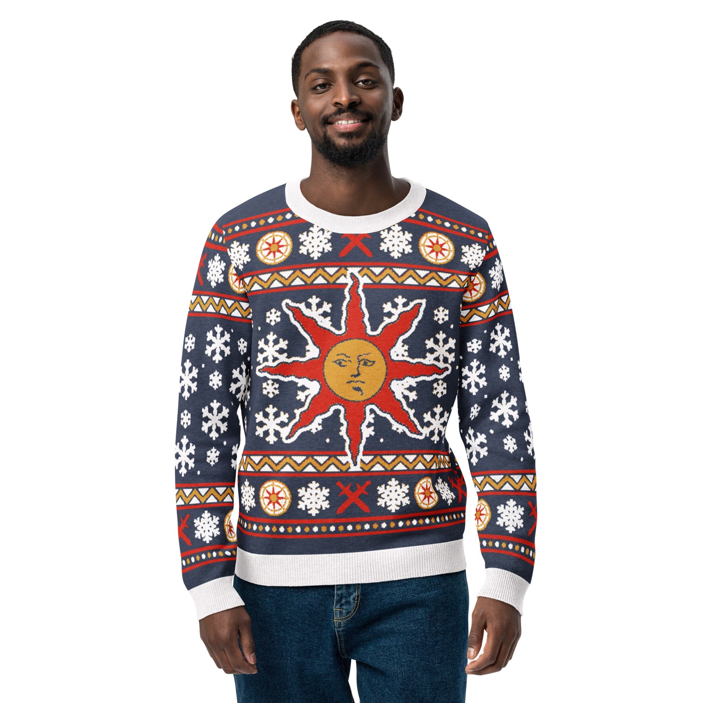 Lobosjr - Knitted Holiday Sweater - Warrior of Sunlight