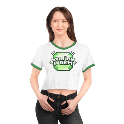 Emidivergent - Crop Tee - You're A Gem (Green)