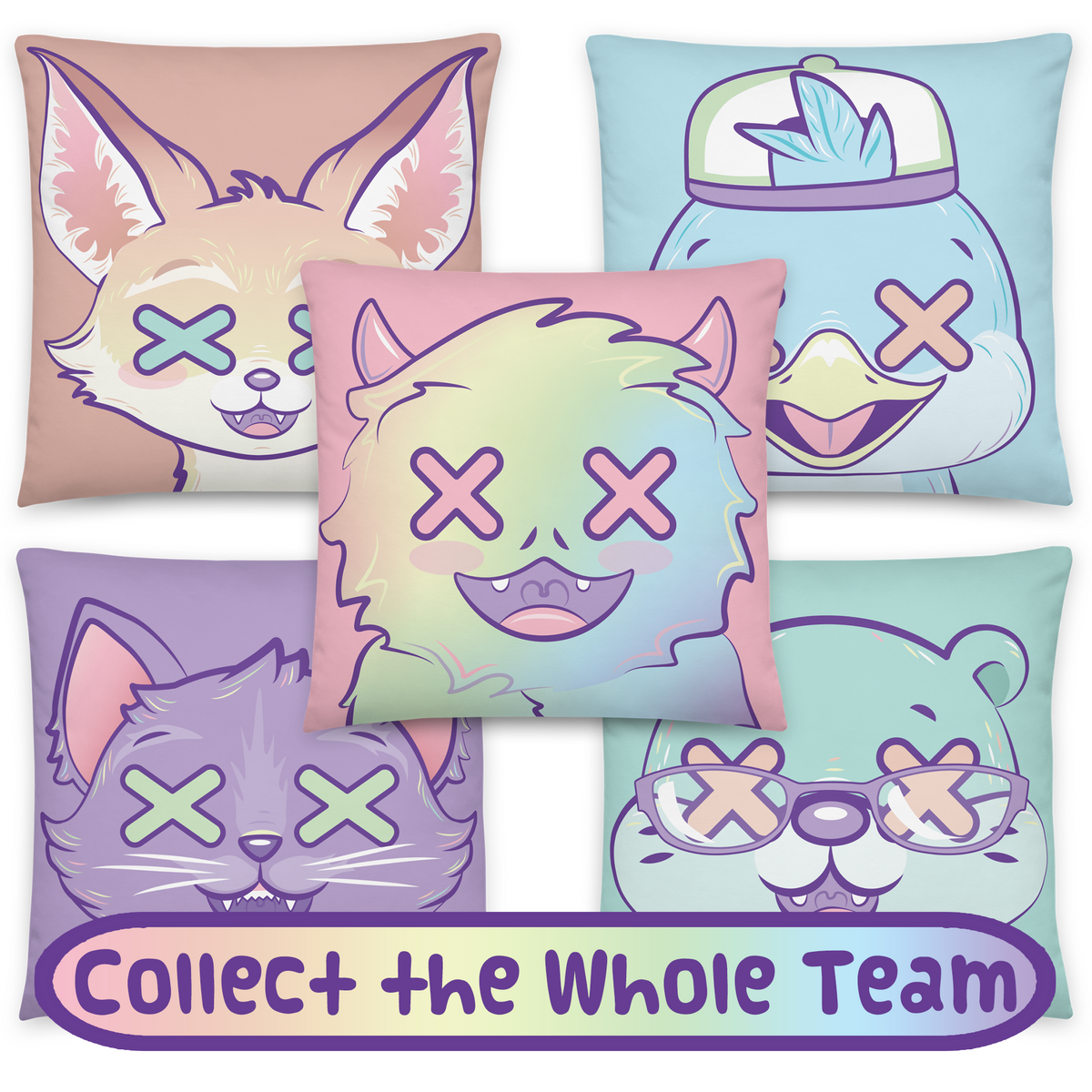 ThePastelYeti - Basic Pillow - Team Yeti