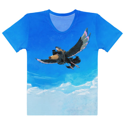 PippyInATopHat - All-Over Print Women's Tee - Skyward