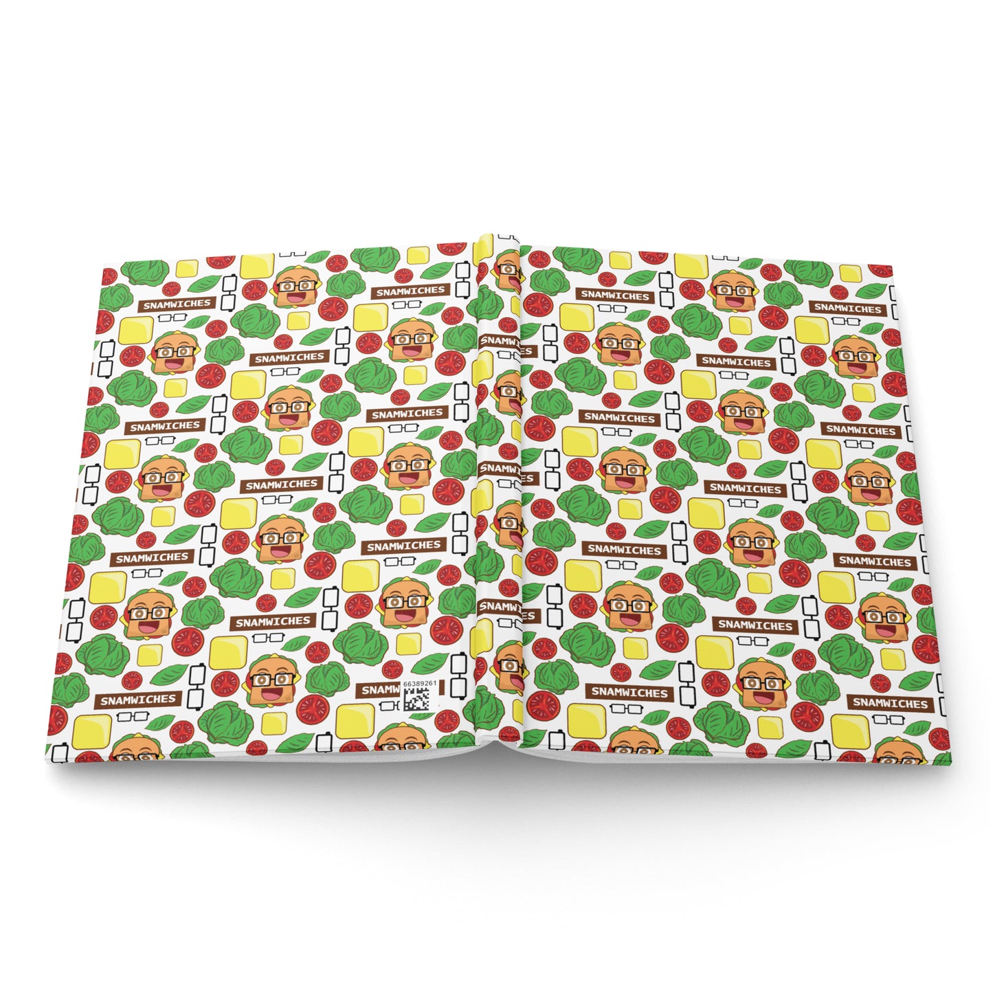 Snamwiches - Hardcover Journal - Snamwich Pattern - TantrumCollectibles.com