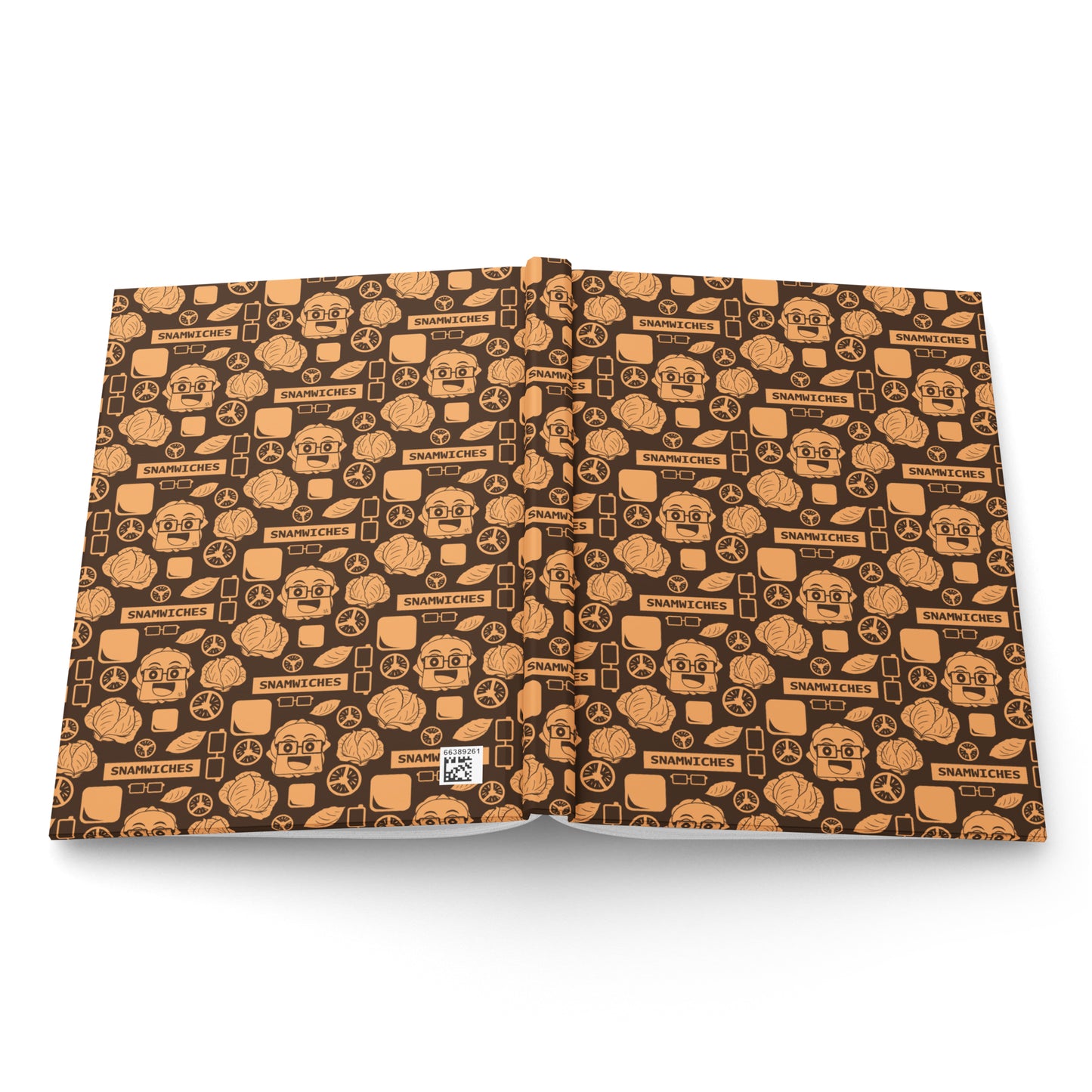 Snamwiches - Hardcover Journal - Snamwich Pattern - TantrumCollectibles.com